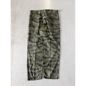 1960s Robert MFG CO Tiger Stripe Pants Hunting Pants Size 36